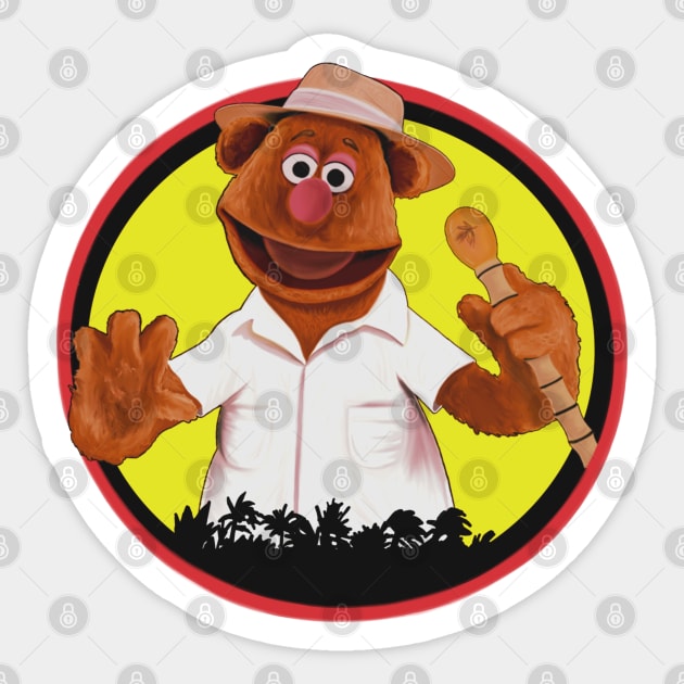 Jurassic Park Movie Fozzie Hammond Sticker by Jamie Collins